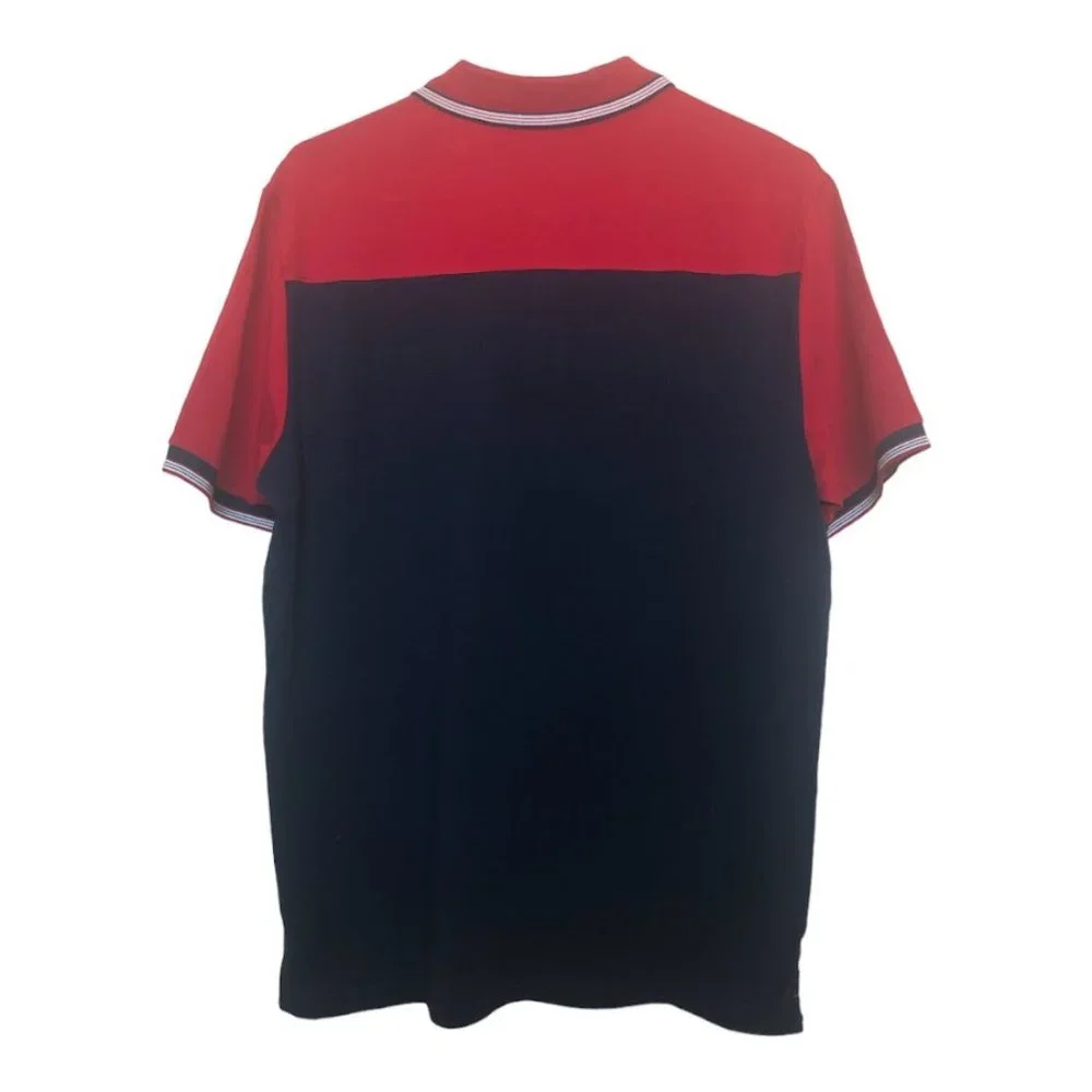 Ben Sherman Two Button Polo Shirt Color Block Navy & Red Blazer Stitched… - Picture 6 of 12